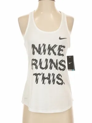 Nike Women's Size S Dri-FIT "Nike Runs This" Graphic Running Tank Top. NWT thumbnail 11