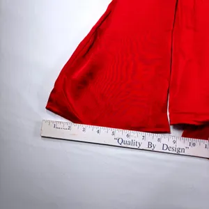 A New Day Womens Red Satin Tie-Up Front Long Sleeve Blouse Top Red Size M New thumbnail 10