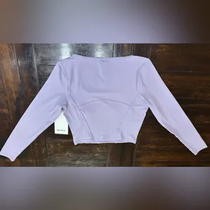 NWT Lululemon Waist-Seamed Nulu Long-Sleeve Shirt - Lilac Ether - 6 thumbnail 8