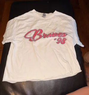 Braves Tshirt cropped White Size none thumbnail 1