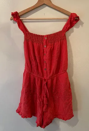 Eyelet Romper thumbnail 1