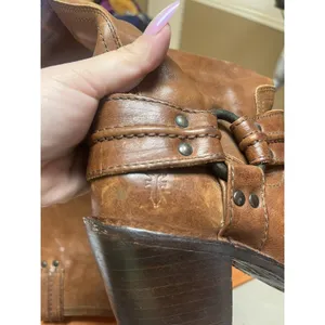 Frye Women’s 6.5B Leather Carmen Harness Tall Knee High‎ Boots Cognac Color thumbnail 7