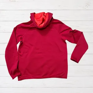 Nike Therma Dri-FIT Hoodie Red Training Pullover Thumb Holes Athletic M thumbnail 2