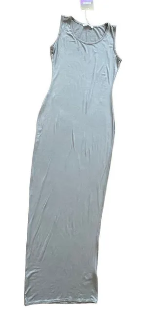 Missguided‎ square neck blue gray maxi dress size 6 NWT thumbnail 1