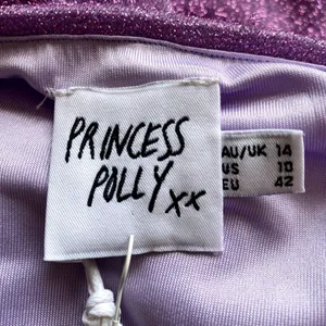 NWT‎ Princess Polly Nancy Sparkle Mini Dress Purple Glitter Bodycon US Size 10 thumbnail 7