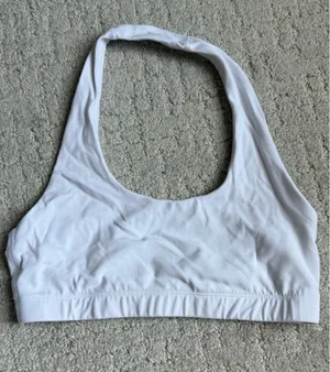 Aritzia TNA White Sports Bra thumbnail 1