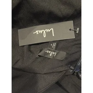 NWT Lulus Elegant Grace Sleeveless Tiered Halter High-Low Maxi Dress L Black thumbnail 9