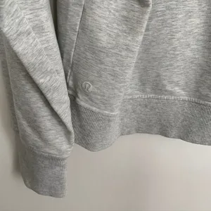 Lululemon Scuba Pullover Heathered Core Ultra Light Grey Size 10 thumbnail 10