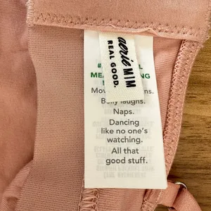 NWT AERIE Sz M Square Neck Strappy Lace Up Unlined Adjustable Bra Ballerina Pink thumbnail 5