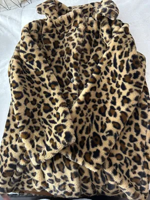 SheIn Leopard Print Fur Coat thumbnail 2