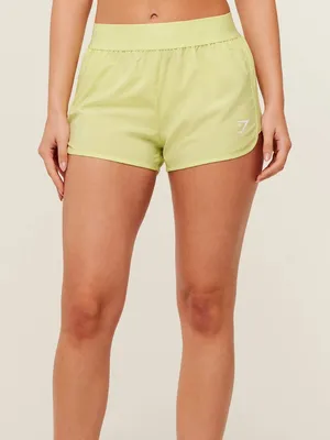 Gymshark Loose Fit Training Shorts Sorbet Yellow Women’s Large thumbnail 2