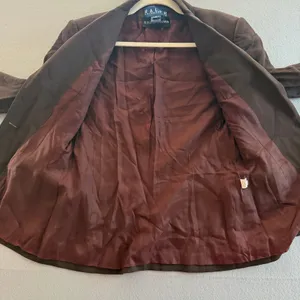 Ralph Lauren Bergdorf Goodman Wool Blend Blazer Brown Vintage Women Size 6 thumbnail 8