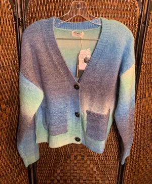 NWT NYC Knits Cardigan Size M Blue Size M thumbnail 1
