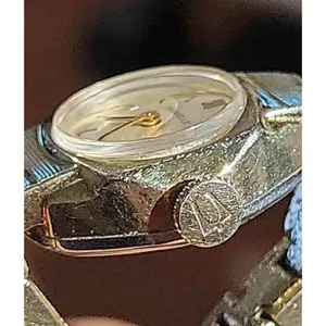 Vintage Caravelle by‎ Bulova Gold Tone Women's Manual Wind Up Watch Swiss Made thumbnail 3