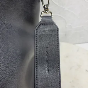 Leatherology Leather Crossbody Shoulder Purse Bag Black Gold Hardware Strap thumbnail 7