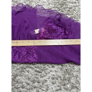 Victoria’s Secret Gold Label Vintage Purple Babydoll Nightie Women’s Size M 90s thumbnail 9