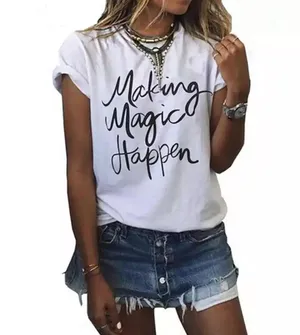 Graphic Tee White Size M thumbnail 1