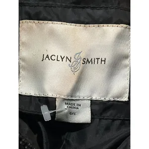 Jaclyn Smith Black Quilted Parka Coat with Faux Fur Hood‎ Winter Jacket D-7 thumbnail 2