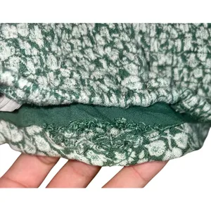 Abercrombie & Fitch Green White Floral Tie Strap Smocked Crop Tank Top Size S thumbnail 5