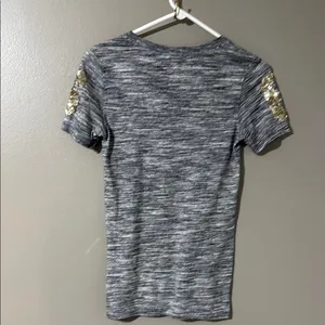 Victoria's Secret Gray Tee with Gold Accents thumbnail 4