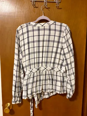 GAP Plaid Wrap Top thumbnail 4