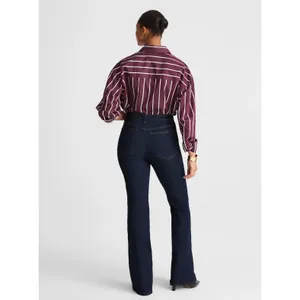 Madewell The Curvy Stretch Flare Jean Rinse Wash Dark Blue High Rise US 28 NWT thumbnail 4