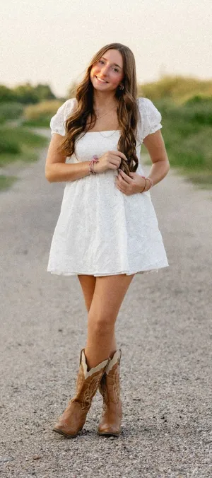 Altar'd State Dress White Mini Floral thumbnail 1