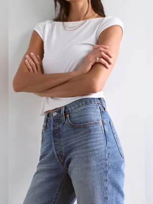 Levi’s 501 Denim High-Rise Cropped Jeans thumbnail 4