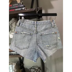 Free People Taliesin Cutoff Denim Short Mid Blue Womens Size 24 thumbnail 8