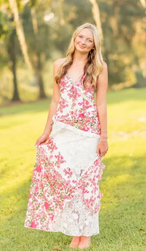 pink floral dress thumbnail 1
