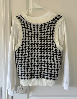 Chessboard Jing Shirt New Multiple Size M thumbnail 2