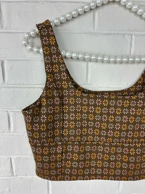 Altar’d State Boho Floral Knit Crop Top Size M thumbnail 2
