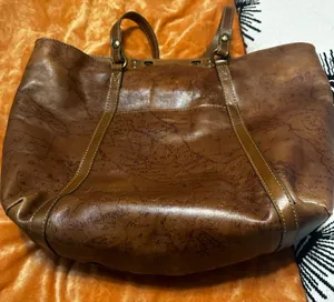 Patricia Nash Tan Leather Tote thumbnail 1