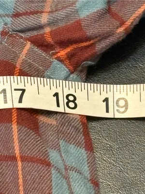 Natural Life size S Plaid Button-Front Shirt Dress in Blue and Brown. NWOT thumbnail 8