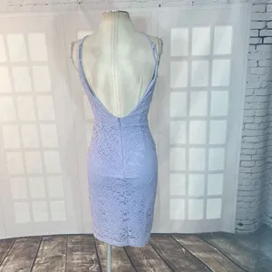 Lulu’s Magic of Love Lavender Lace Bodycon Dress size small thumbnail 8