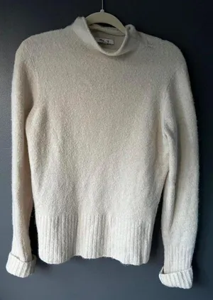 Madewell Cream Textured Knit Sweater thumbnail 1