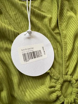 Princess Polly dress v neck Lime green Cutout sides Ribbed Mini Ayrton stretch 2 thumbnail 3