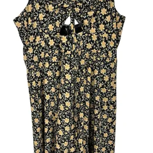 Lulus The Way to Love Dark Floral Print Ruffled Maxi Dress Sz XL Romantic Event thumbnail 8