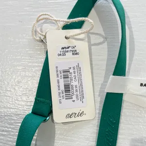 Aerie New SMOOTHEZ Mesh Unlined Underwire Balconette Bra Green Envy Size 36C thumbnail 8
