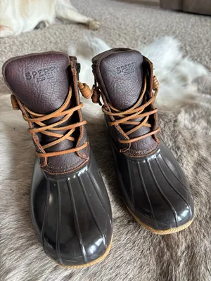 Women’s Brown Sperry Waterproof Duck Boots thumbnail 7