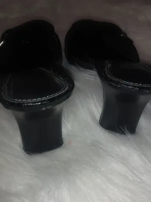 LifeStride 8M Classy Alligator Embossed Silver Buckle Mules Comfort Heels Shoe thumbnail 4