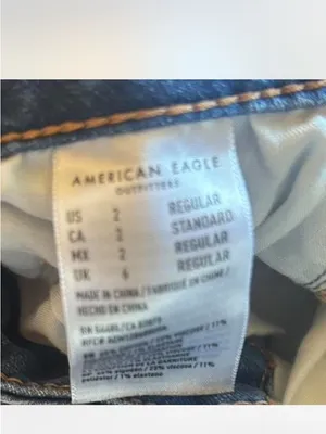 American Eagle Outfitters Women’s Super Stretch Distressed Skinny Jeans Blue thumbnail 3