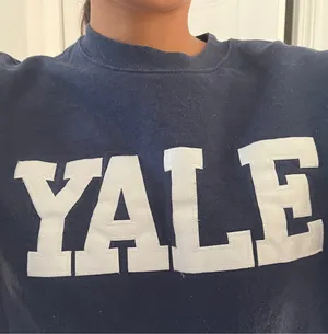 Yale navy blue crew neck thumbnail 2