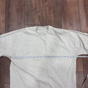 Lululemon Relaxed-Fit Cotton Jersey T-Shirt Bone (First Release) Women's XL READ thumbnail 7