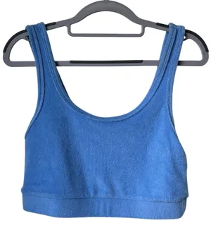 Aerie Offline Blue Cropped Tank - Small thumbnail 1