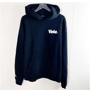 DRAFT Talentless Vote Hoodie Black 100% Cotton Fleece Graphic Pullover XS thumbnail 2