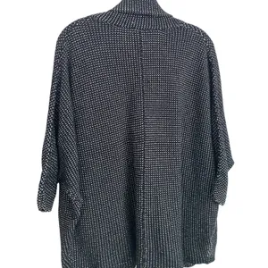 Express Wmn's BW Textured Knit Batwing Open Front Cardigan Shrug‎ Sweater XS/S thumbnail 9