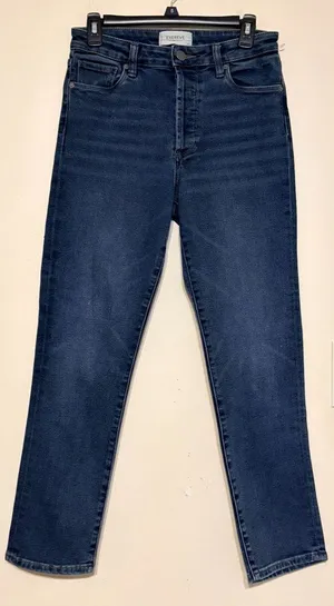 Women's Evereve High Rise Ever Straight Medium Wash Jeans Size 27 28" Inseam thumbnail 1