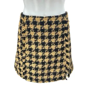 House of Harlow 1960 Yellow Black Gingham Long Sleeve Blazer Skirt 2 Pc Set S/M thumbnail 5