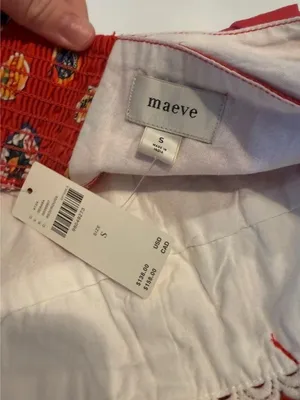 Maeve Anthropologie Red Romper thumbnail 4